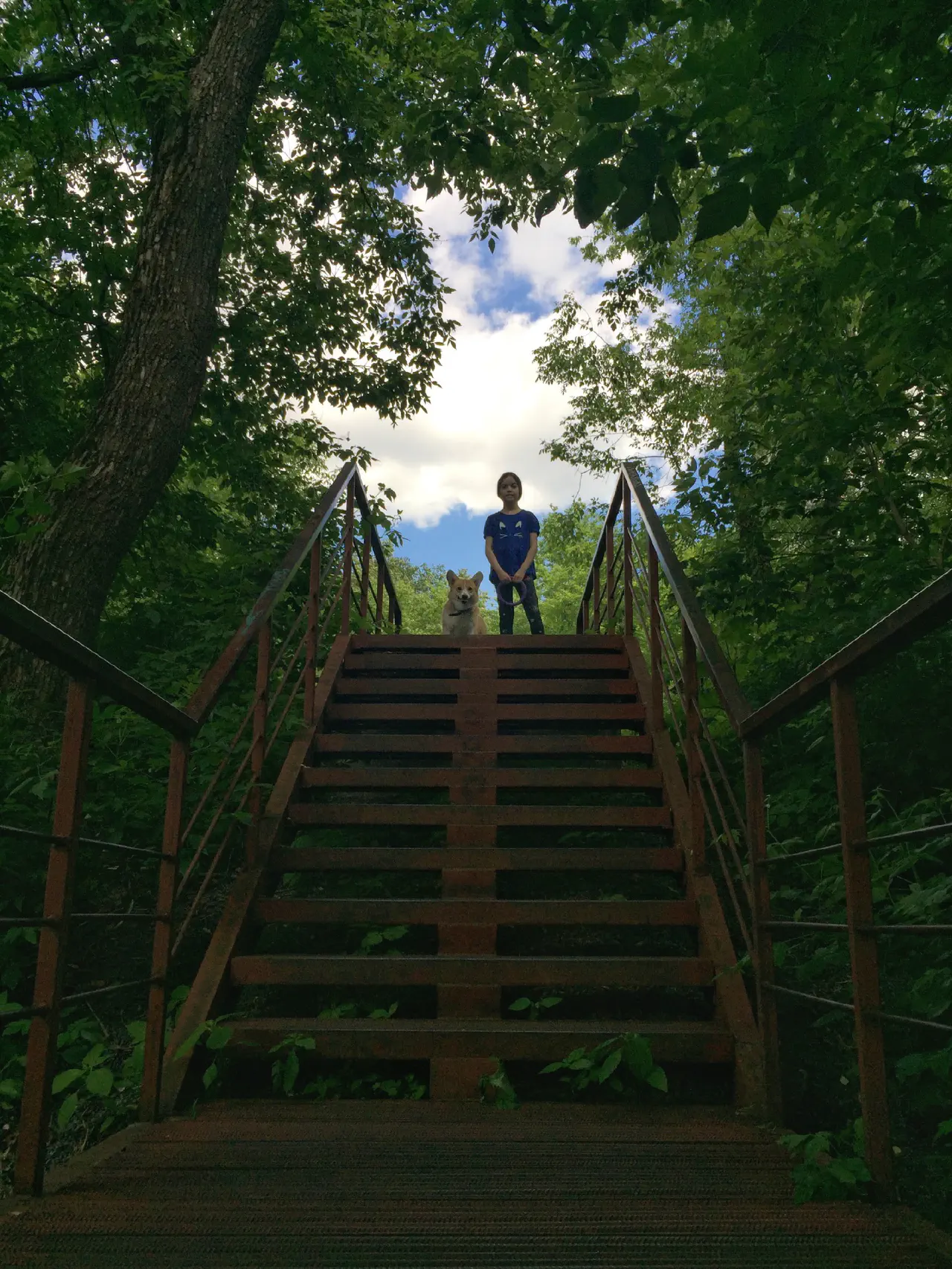 13-Trudi with my kid waiting for us at the top of the stairs.jpg